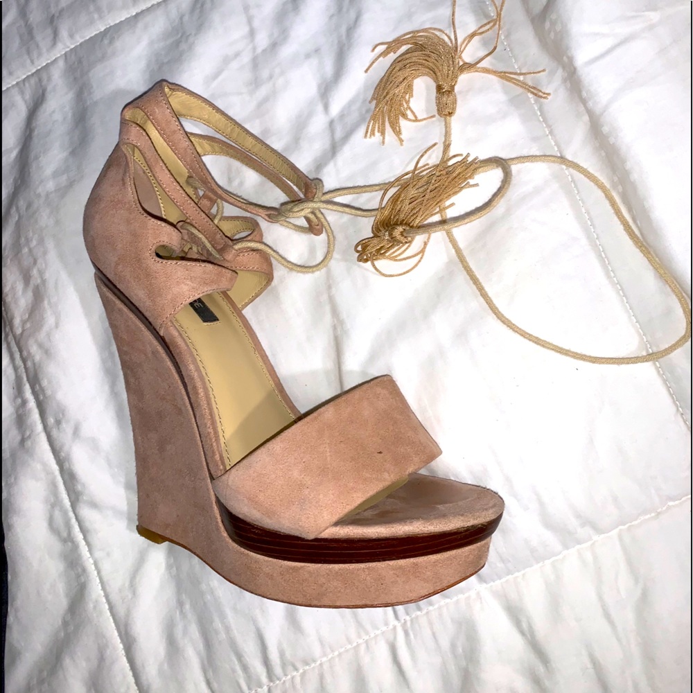 Rachel Zoe Suede Wedge Heels